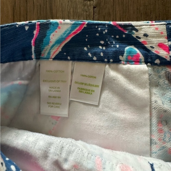 Lilly Pulitzer Indigo STAR STRUCK Adie short 2 - Picture 10 of 10